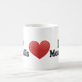 私はミートボールを愛します コーヒーマグカップ (中央)
