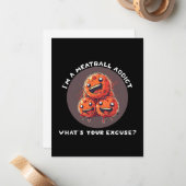 私はミートボール中毒だ ノートカード (正面/裏面インサイチュ)