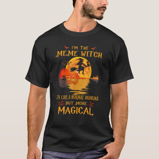 私はミームの魔女だ普通のおばあちゃんホールみたいだ Tシャツ (正面)