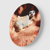 私はミールカットを掘る、壁時計 ラージ壁時計 (傾斜)