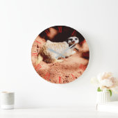 私はミールカットを掘る、壁時計 ラージ壁時計 (ホーム)