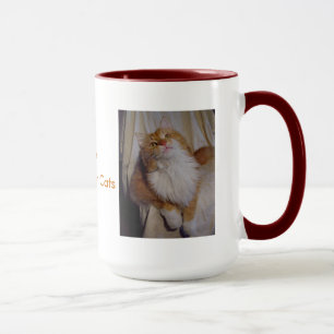 私はメインのあらいぐま猫のマグを愛します マグカップ