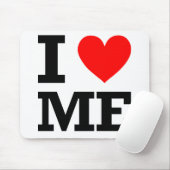 私はメインのデザインを愛します マウスパッド (マウス)