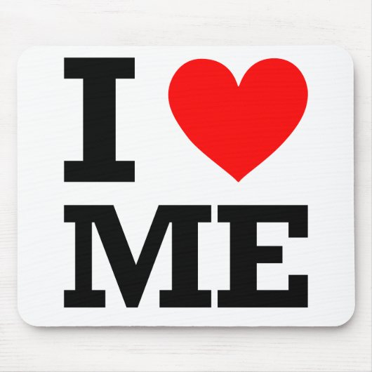 私はメインのデザインを愛します マウスパッド (正面)