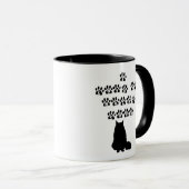 私はメインの私のあらいぐまを愛します--黒い文字 マグカップ (正面右)
