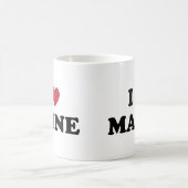 私はメインを愛します コーヒーマグカップ (中央)