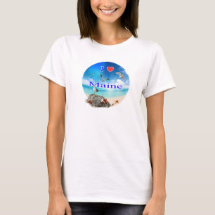 私はメインを愛します Tシャツ