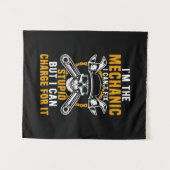 私はメカニックです 私は直せないメカニックです タペストリー (正面(横))