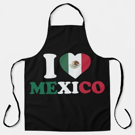 私はメキシコが大好きだ エプロン (正面)