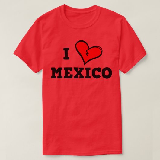 私はメキシコが大好きだ Tシャツ (デザイン正面)