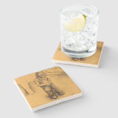 私はメキシコの失ったル・ティアンギーにいる ストーンコースター (横)