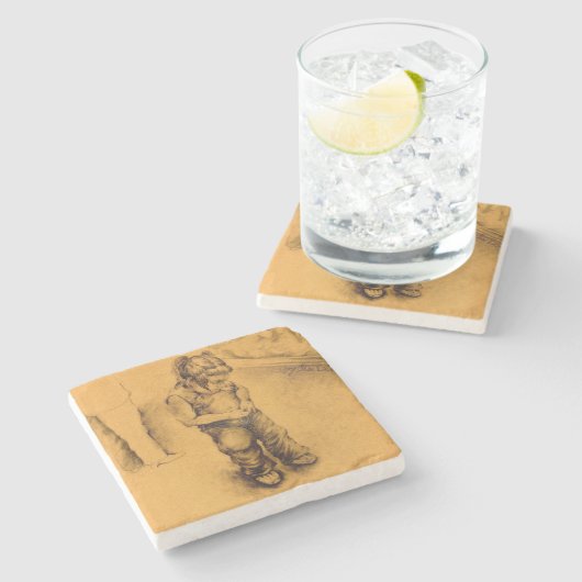 私はメキシコの失ったル・ティアンギーにいる ストーンコースター (横)