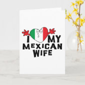 『私はメキシコの妻を愛して』 カード (黄色い花)
