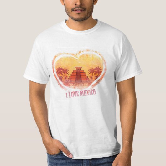 私はメキシコのTシャツを愛します Tシャツ (正面)