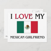 私はメキシコ人の彼女を愛している ポストカード (正面/裏面)