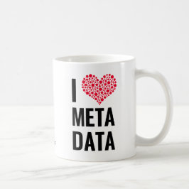 私はメタデータのマグを愛します コーヒーマグカップ