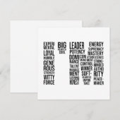 私はメラニン女性の動機感動的前向き付け シーズンカード (正面/裏面)