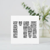 私はメラニン女性の動機感動的前向き付け シーズンカード (スタンド正面)