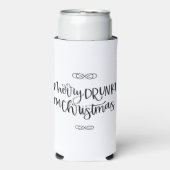 私はメリー飲クリスマスだ |飲おもしろいみユーモア スリム缶クーラー (Seltzer正面)
