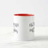 私はメリー飲クリスマスだ |飲おもしろいみユーモア マグカップ (中央)