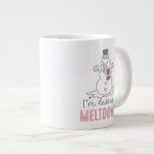私はメルトダウンを持っている – おもしろい雪だるまデザイン ジャンボコーヒーマグカップ (正面右)