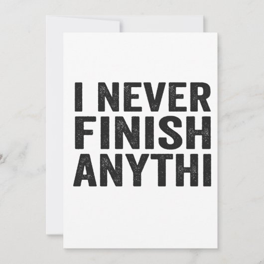 私はメンタルヘルスにおもしろいは決して終わらない 招待状 (正面)