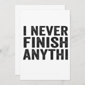 私はメンタルヘルスにおもしろいは決して終わらない 招待状 (正面/裏面)