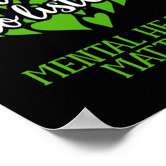 私はメンタルヘルス聞の認識度をする時間がある ポスター (角)