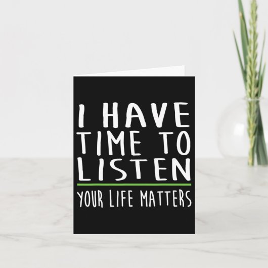 私はメンタルヘルス聞認識度のスティグに時間がある カード (正面)