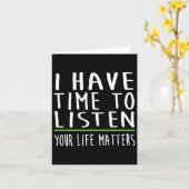 私はメンタルヘルス聞認識度のスティグに時間がある カード (黄色い花)