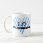 私はメンフィスの叩く音を愛します コーヒーマグカップ (左)