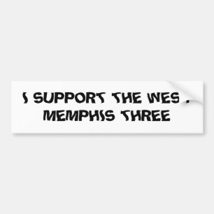 私はメンフィス西の3のバンパーステッカーを支えます バンパーステッカー