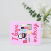 私はメーキャップ葉書が大好き ポストカード (スタンド正面)