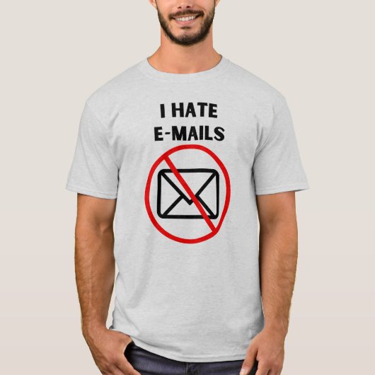 私はメールが嫌い Tシャツ (正面)