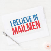 私はメー信じルメンのステッカーに 長方形シール (封筒)