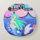 私はメ信じロイド装飾用クッション ラウンドクッション (正面)