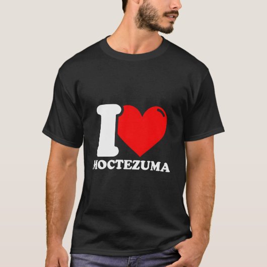 私はモクテズマを愛する Tシャツ (正面)
