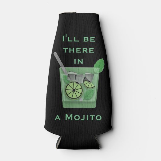 私はモジトカクテルの引用文おもしろいに行く ボトルクーラー (正面)