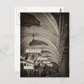 私はモスクワが大好きだ。豪華な地下鉄。 ポストカード (正面/裏面)