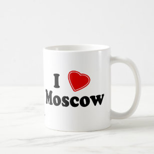 私はモスクワを愛します コーヒーマグカップ