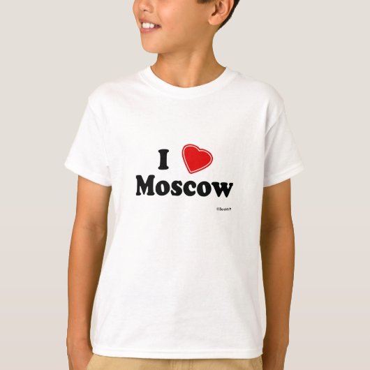 私はモスクワを愛します Tシャツ (正面)