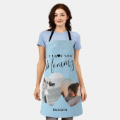 私はモダンママを愛している | 2ハート写真 エプロン (着用した状態)