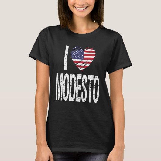 私はモデストを愛する Tシャツ (正面)