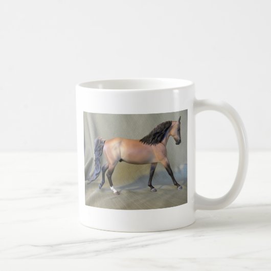 私はモデル馬を愛します! コーヒーマグカップ (右)