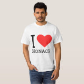 私はモナコ広場のステッカーが大好き Tシャツ (正面フル)