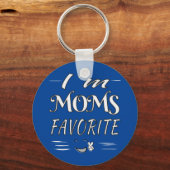 私はモムスお気に入りのおもしろいことわざ車 キーホルダー (正面)