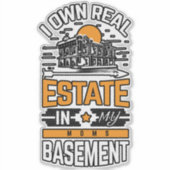 私はモム実在スケッカーに不動産を所有している シール (正面)