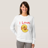 私はモモを愛します Tシャツ (正面フル)