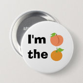 私はモモオレンジです 缶バッジ (正面&裏面)