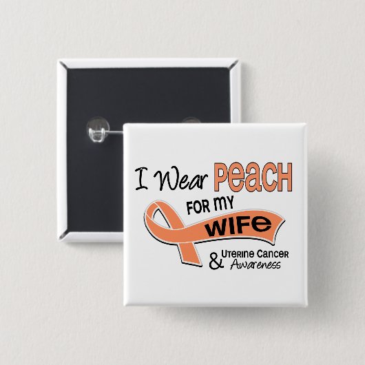 私はモモ42の妻の子宮の蟹座を身に着けています 缶バッジ (正面&裏面)